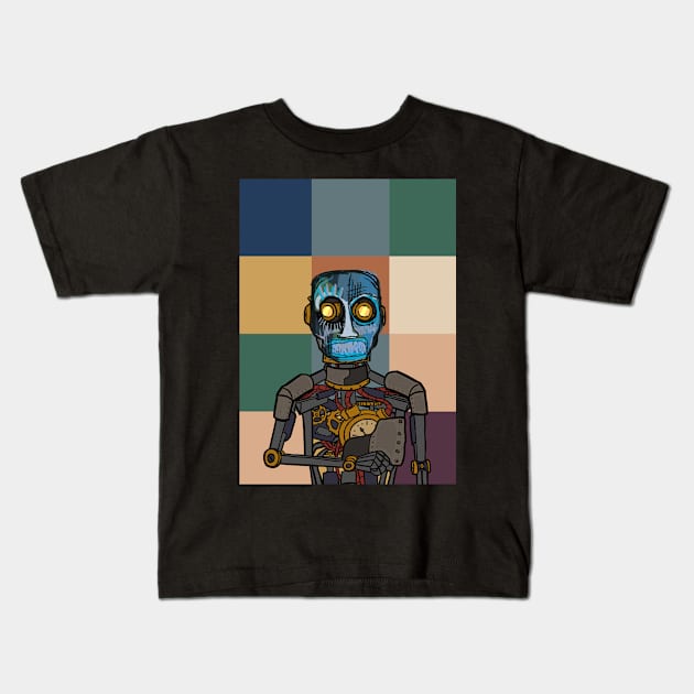 Discover NFT Character - RobotMask Pixel with Street Eyes on TeePublic Kids T-Shirt by Hashed Art